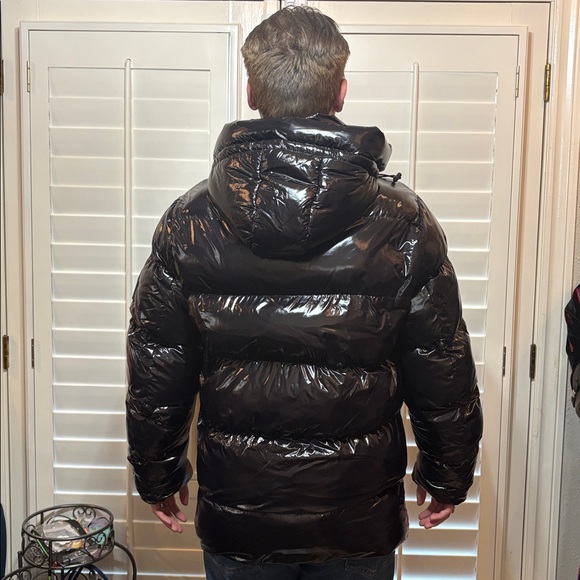 POINT ZERO Hooded Down Jacket Black - Picture 8 of 14